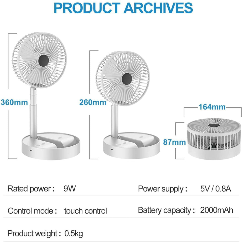 Powerful Rechargeable High Speed Mini Fan